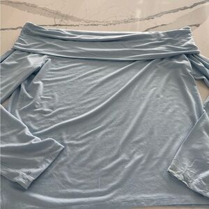 J.Crew Blue Off-Shoulder Women's Shirt